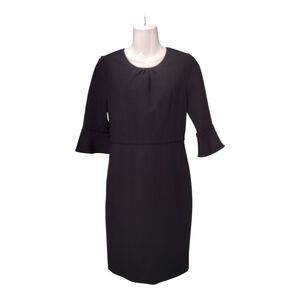 J.Crew Dress Black Ponte Knit Size 2